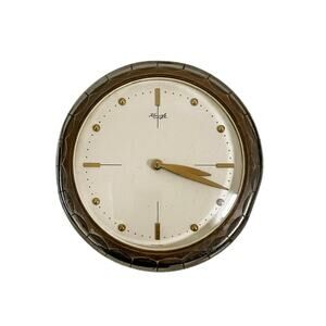 Vintage Kienzle 8-Day 5 Rubis Mid-Century Dresser/Desk Clock Made in Germany